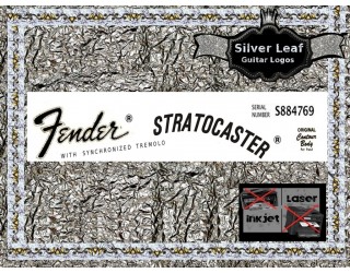 Fender Stratocaster Guitar Decal 26s